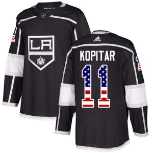 NHL Los Angeles Kings Trikot #11 Anze Kopitar Authentic Schwarz USA Flag Fashion